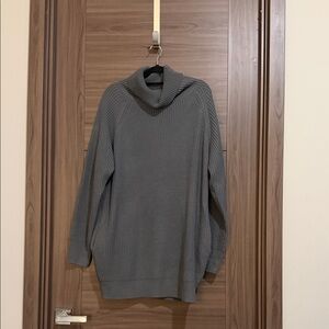 Cozy Gray Turtleneck Sweater